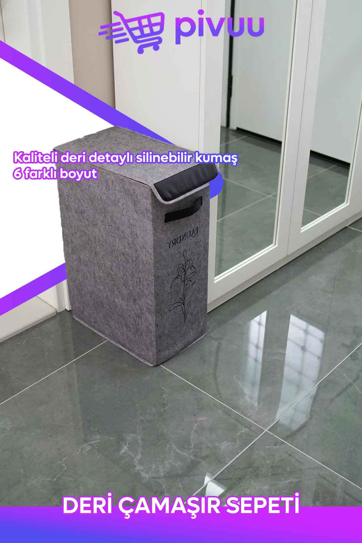 DERİ ÇAMAŞIR SEPETİ
